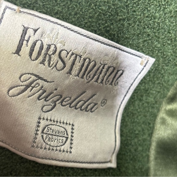 Vintage forstman frizelda MCM retro boucle fern green coat S - Picture 7 of 16